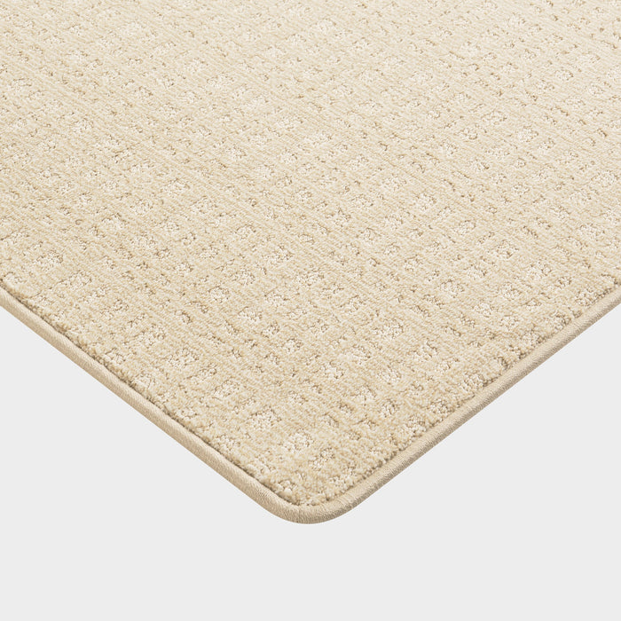 Custom Tan Micro-Crosshatch Area Rug 50x80 cm