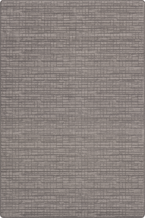 Op maat gemaakt taupe vloerkleed met kruisarcering 100x150 cm