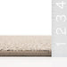 Custom Taupe Micro-Crosshatch Area Rug 50x80 cm