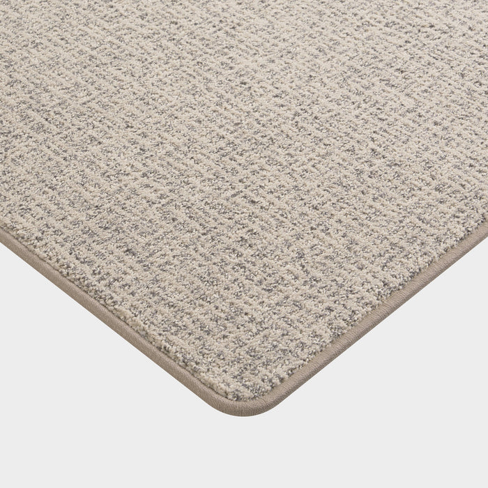 Custom Taupe Micro-Crosshatch Area Rug 50x80 cm