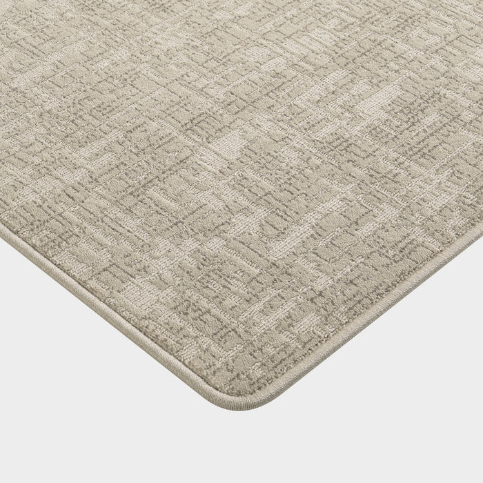 Custom Tawny Distressed Crosshatch Rug for Home Decor