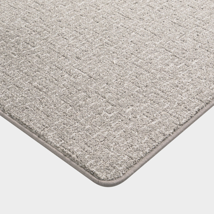 Customizable Grey Geometric Area Rug for Home Décor