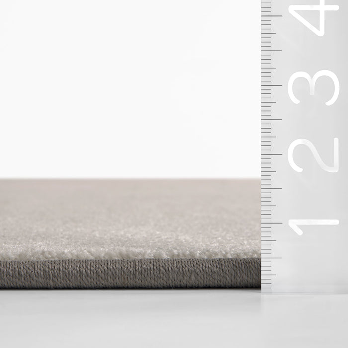 Customizable Light Grey Crosshatch Area Rug