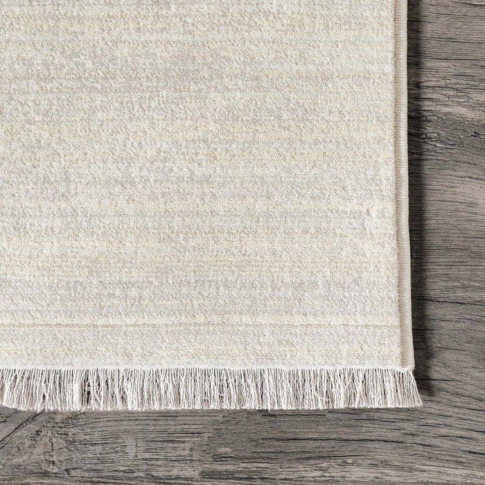 Dachshund Fringed Area Rug 80cm Beige