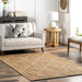 Dacia Natural Jute Trellis Area Rug 152x213 cm