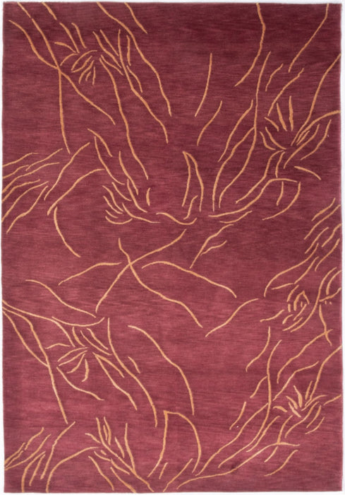 Dailiana Rose Wine & Gold Rug