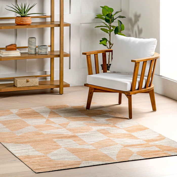 Dania Abstract Indoor Outdoor Washable Rug 150x240 cm Orange