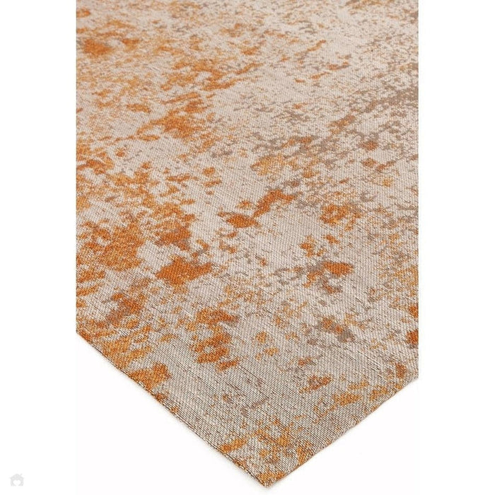 Dara Modern Abstract Durable Stain-Resistant Weatherproof Flatweave In-Outdoor Terracotta/Natural/Taupe Rug