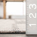 Dark Grey Cotton Banded Area Rug 160x230 cm