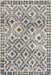 Dark Grey Geometric Celtic Area Rug 120x180 cm