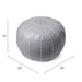 Dark Grey Moroccan Pouf Accent For Living Room Decor