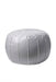 Dark Grey Moroccan Pouf Accent For Living Room Decor