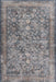 Dark Grey Washable Medallion Area Rug 150x240 cm