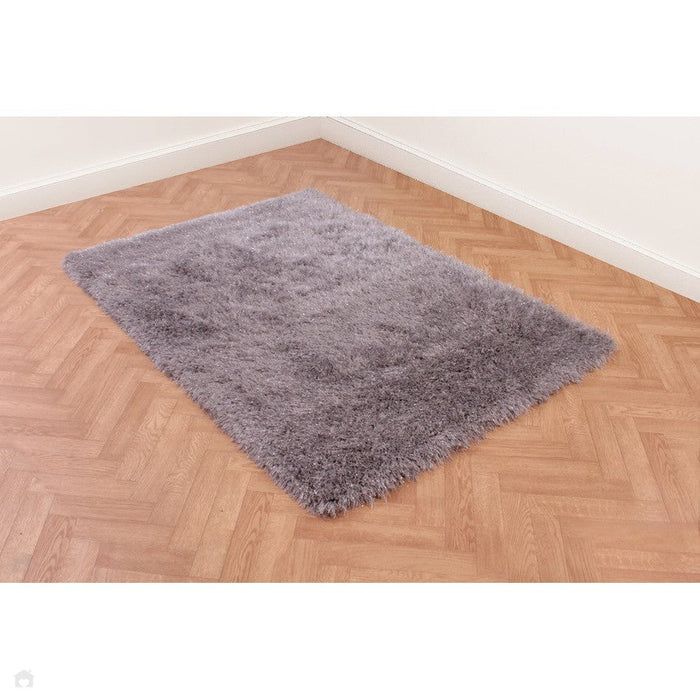 Dazzle Plain Silver Rug