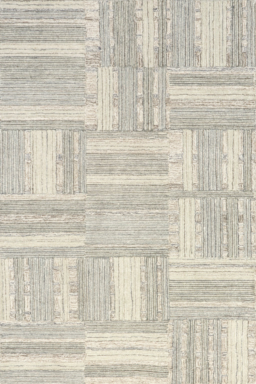 Deco Striped Area Rug in Light Grey 160 cm