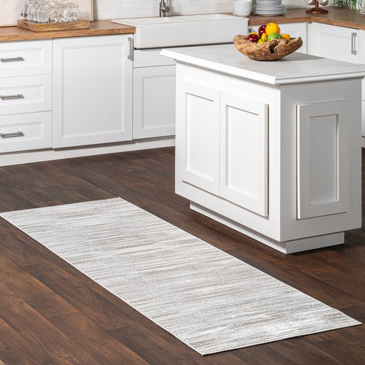 Delaney Grey Pinstripes Area Rug 120x180 cm