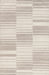 Delfina Beige Cotton Striped Area Rug 140x200 cm