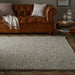 Delilah Modern Plain Mottled Beaded Pebble Hand-Woven Textured Wool Flat-Pile Cream Rug