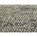 Delilah Modern Plain Mottled Beaded Pebble Hand-Woven Textured Wool Flat-Pile Cream Rug