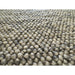 Delilah Modern Plain Mottled Beaded Pebble Hand-Woven Textured Wool Flat-Pile Cream Rug