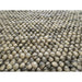 Delilah Modern Plain Mottled Beaded Pebble Hand-Woven Textured Wool Flat-Pile Cream Rug