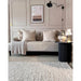 Delilah Modern Plain Mottled Beaded Pebble Hand-Woven Textured Wool Flat-Pile Cream Rug