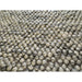 Delilah Modern Plain Mottled Beaded Pebble Hand-Woven Textured Wool Flat-Pile Cream Rug