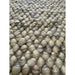 Delilah Modern Plain Mottled Beaded Pebble Hand-Woven Textured Wool Flat-Pile Cream Rug