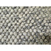 Delilah Modern Plain Mottled Beaded Pebble Hand-Woven Textured Wool Flat-Pile Cream Rug