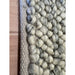 Delilah Modern Plain Mottled Beaded Pebble Hand-Woven Textured Wool Flat-Pile Cream Rug