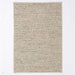 Delilah Modern Plain Mottled Beaded Pebble Hand-Woven Textured Wool Flat-Pile Cream Rug