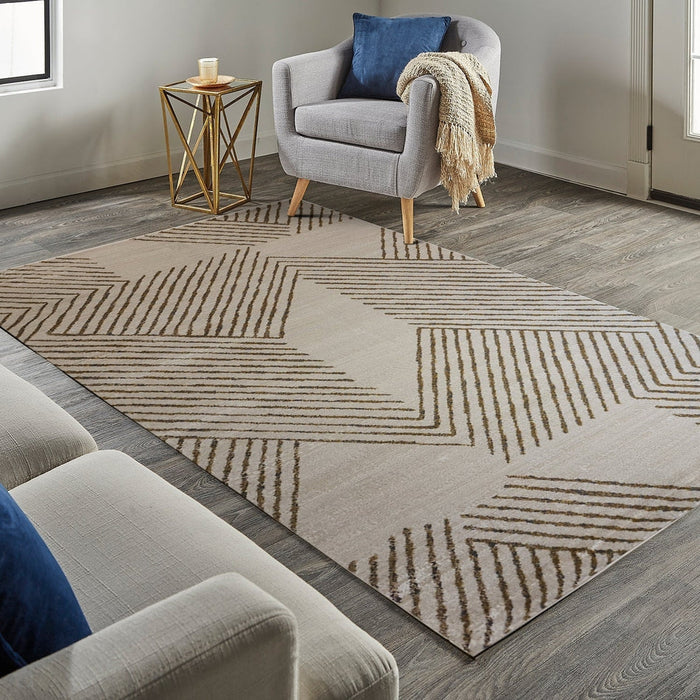 Delta Ivory/White/Gold/Grey Rug