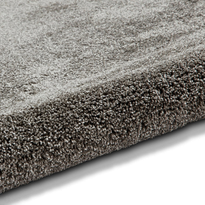 Deluxe Soft Plush Super Heavyweight High-Density Plain Polypropylene Shaggy Grey Rug