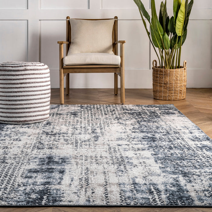 Demi Striped Area Rug 160x230 cm Blue