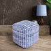 Pouf in denim e lana per un Home moderno