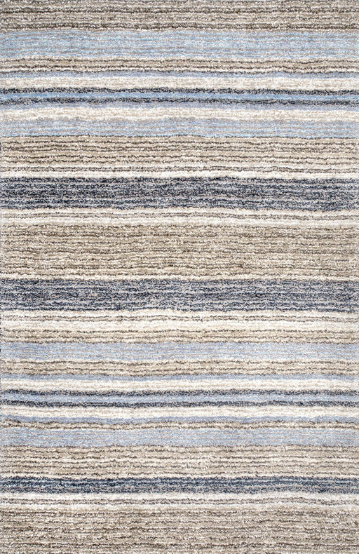 Denim Striped Shag Rug 160x230 cm