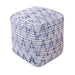 Denim Wool Pouf for Indoor and Outdoor Use