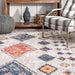 Diamond Area Rug 150cm Light Grey Design