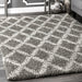 Diamond Lattice Area Rug Dark Grey 120x180 cm