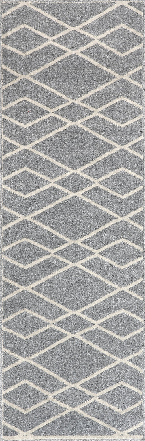 Tappeto Diamond Lattice Grigio 120x180 cm