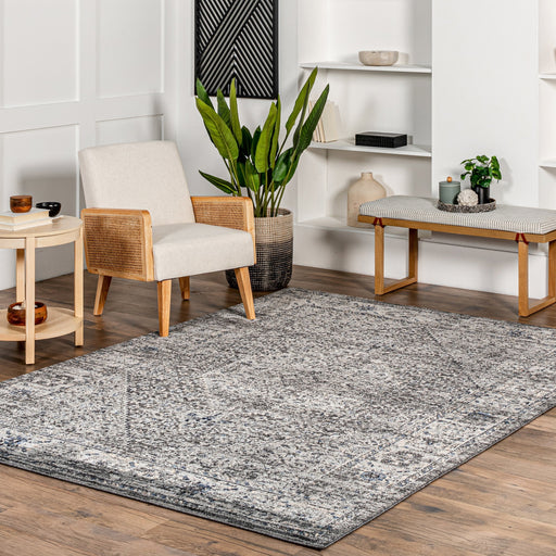 Diamond Medallion Area Rug Grey 160x230 cm