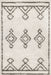 Diamond Moroccan Area Rug Off White 160x230 cm