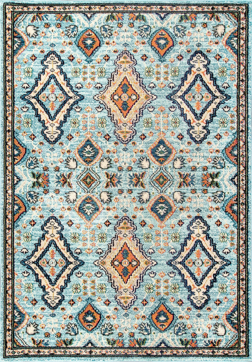 Diamond Pattern Area Rug 120x180 cm Green