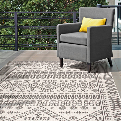 Diamond Pattern Area Rug 120x180cm Indoor Outdoor Use