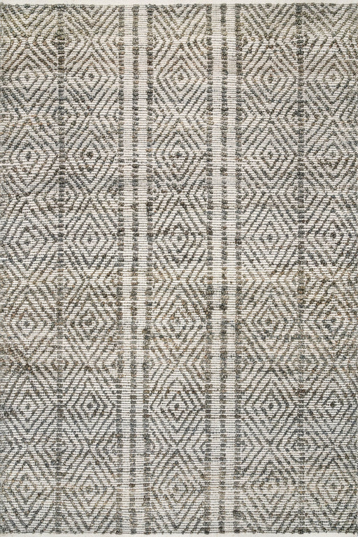 Diamond Pattern Area Rug Dark Grey 160x230 cm