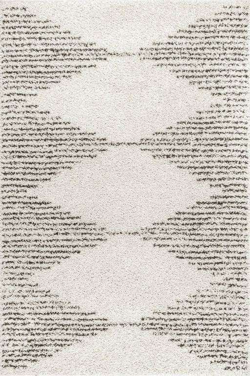 Diamond Pattern Area Rug Off White 160x230 cm