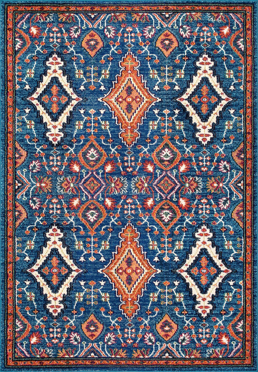 Diamond Pattern Area Rug in Multicolor 160x230 cm