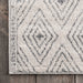 Diamond Pattern Grey Area Rug 120cm x 180cm