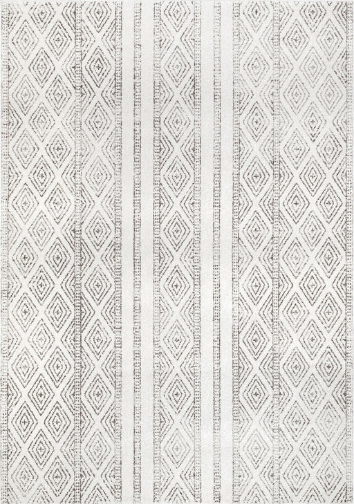 Diamond Pattern Grey Area Rug 150x200 cm