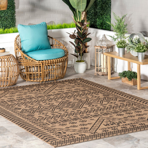 Diamond Pattern Indoor Outdoor Rug 152 X 244 Centimeters Brown